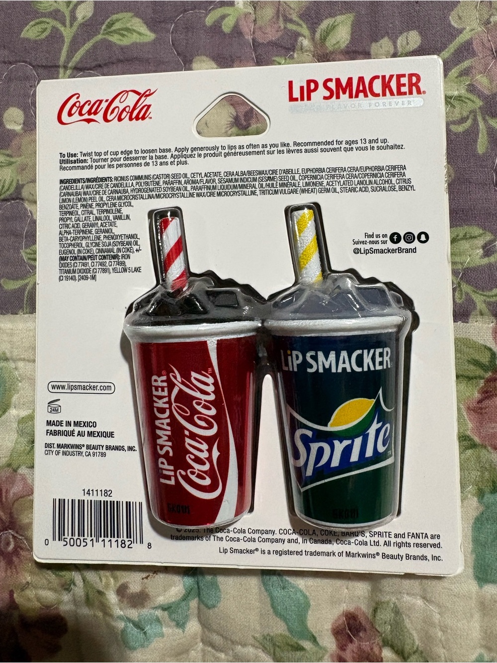 Coca-Cola Lip Smacker Duo Cup & Lip Balm Set — Red and Green - Picture 2 of 2